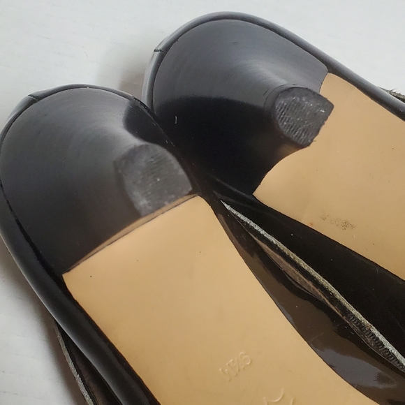 ARTURO CHIANG Patent Leather Calf Hair Cheeta Print Pumps Size 9.5 B - Picture 7 of 10